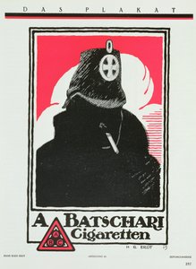 Advertentie voor A. Batschari Sigaretten, uit 